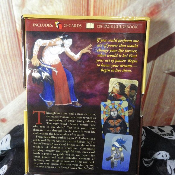 Sacred Vision Oracle Cards 29 cards w/Booklet~hard box, never used - Picture 2 of 4